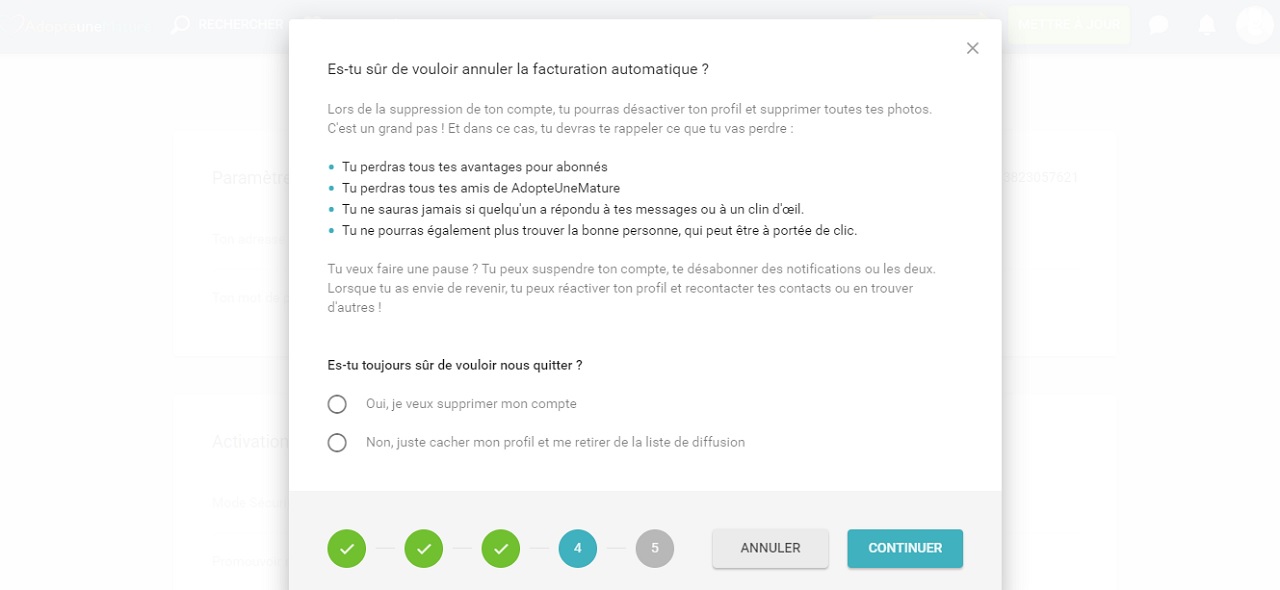 Adopte une mature : mon Avis