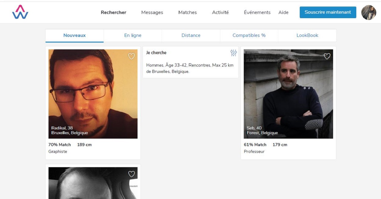 Application & site de rencontre en ligne