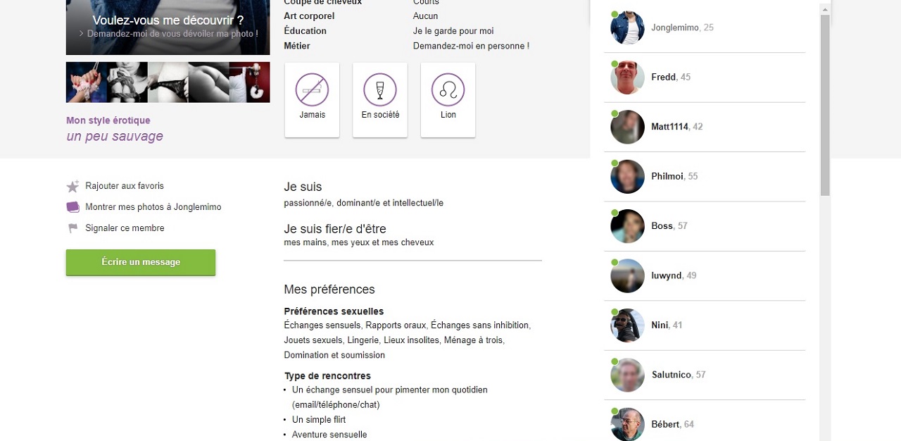 profil membre