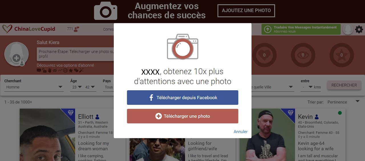 Ajouter une photo sur China Love Cupid