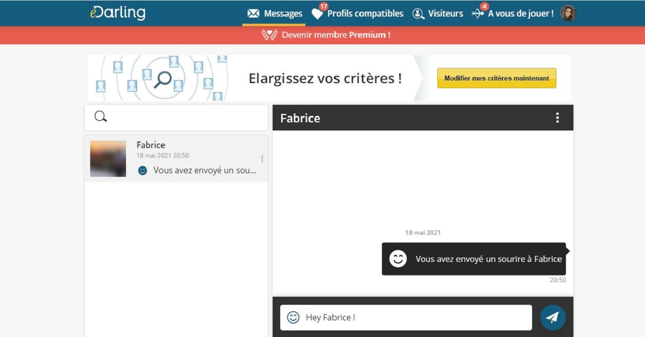 Application & site de rencontre en ligne
