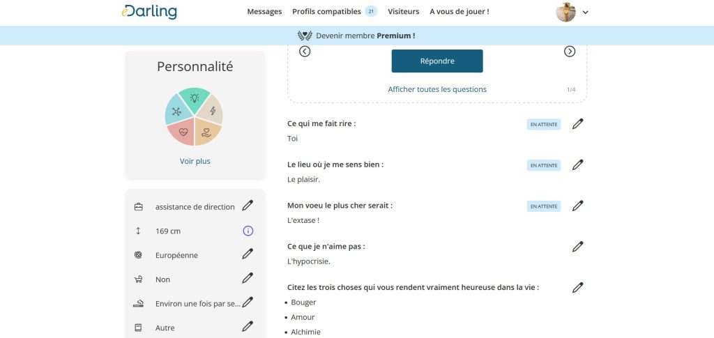 mes informations coquines sur la plateforme de rencontres pour chasseurs eDarling