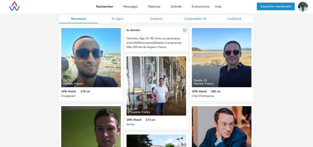 mes recherches sur la plateforme de rencontres pour divorcés Attractive World