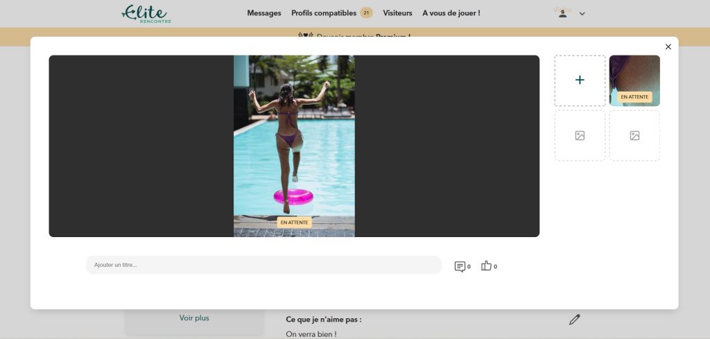 ma photo sexy sur le site de rencontres militaires Élite Rencontre